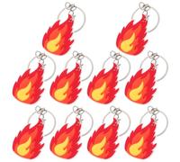 Cabilock Fireman Keyring Heroic Fire Brigade Party Decoration Practical Key Holder for Children's Birthday and Fire Brigade Theme Party Durable and Pack of 10