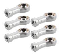 Cabilock Fish Eye Rod End Bearings for Precise Mechanical Part Alignment and Environmental Adaptability 6pcs with M8x1.25 Internal Thread, Chrome Steel Material Suitable for Industrial Rod