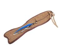 Cabilock Fish Shaped Sisal Cat Scratching Pad for Furniture Protection, Synthetic Material, Warm in Winter, Can Be Rolled, Cat Scratcher Mat Wrapped on Sofas and Chairs Random Color