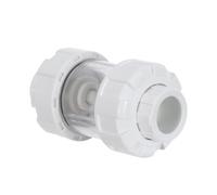 Cabilock Fish Tank Control Valve One Way Non Return Check Valve Aquarium Air Pump Accessory with Backflow Prevention and Smooth Operation White Abs Material 9.7x5.2x5.2cm for Aquarium Air