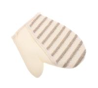 Cabilock Flax Exfoliating Bath Mitt for Shower Deep Cleansing Spa Glove Unclogs Pores Removes Grease Deposits Comfortable Body Scrubber for Home Hotel Use