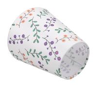 Cabilock Floral Print Fabric Lampshade E27 Socket Compatible Floor Lamp and Wall Sconce, Detachable Pleated Cloth Shade that Diffuses Light for Bedroom and Living Spaces