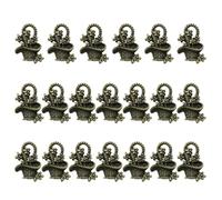 Cabilock Flower Basket Pendant Charms Stylish and Unique Shape Design Alloy 20pcs Retro with Fine Workmanship for Jewelry Making for Cellphone Decorative Accessories and Cosplay Style
