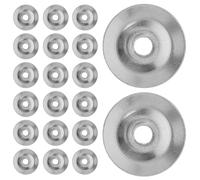 Cabilock Flute Screw Gaskets Sturdy and Antirust 20pcs Stainless Steel Wind Flute Accessories for Musical Instrument Maintenance for Studio and DIY Repair