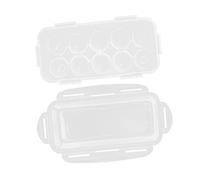 Cabilock Fridge Egg Holder Plastic Egg Carrier Box with Large Capacity for Refrigerator Household Use Easy to Clean and Move