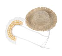 Cabilock Funny Porch Goose Summer Outfit Set Including Hat and Bandana, Material with Secure Fit and Wear-resistant Features, for Yard and Outdoor Activities