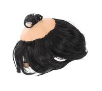 Cabilock Funny Synthetic Short Wig with Ultrarealistic Scalp Design, Versatile Styling and Secure Fit, for Birthday Gatherings and Outdoor Weddings, Black Grandpa Cosplay Wig for Men