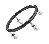 Cabilock Gas Tank Base with Casters Movable Gas Tank Tray Stainless Steel with Brake and Wheels Silver Load Bearing 120kg Easy to Store and Transport for Home and Restaurant