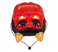 Cabilock Ghost Head Mask Stage Props Mask Japanese Demon Horror Cosplay Vintage Halloween Ghost Cosplay s Hantengu Oni Full Face Japanese Costume Pvc Red
