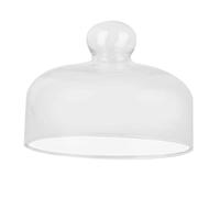 Cabilock Glass Cake Cover and Food Protector, 18cm Diameter x 14cm High, Dustproof Dome for Cake and Cupcake Storage, Suitable for Kitchen and Table Display