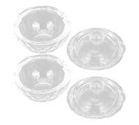 Cabilock Glass Crystal Nail Art Cups for Mixing Acrylic Nail Liquid 2pcs with Lids Easy to Use , for Professional and Home Use by Those Who Love Manicure