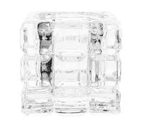 Cabilock Glass Cup for Nails Art Tool Storage Dappen Dish 5.00X5.00X4.80Cm Space-Saving Organizing Nail Tools Stylish Cosmetic Display Case for Beauty Needs