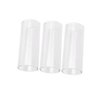 Cabilock Glass Guitar Slides Smooth Gliding Surface 3Pcs Medium Bottleneck - Enhanced Middle Harmonics for Professional Guitar Players and Enthusiasts for Blues Rock Country Playing