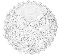 Cabilock Globe Glass Lampshade Replacement Lamp Shade Cover with Aluminium Wire Frame for Pendant Lamp Ceiling and Table Clear Decorative Shade for Home Lighting