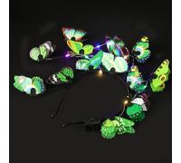 Cabilock Glow Butterfly Headband for Women with Lightweight Iron and Plastic Frame, Unique Design Featuring Glowing Effect, for Concerts and Parties, Beautiful Butterfly Costume Headpiece