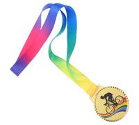 Cabilock Gold Zinc Alloy Cycling Championship Medal with Ribbon Sports Award for Road Races Training Camps and School Competitions Stylish Bicycle Trophy for Men Cyclists and Event