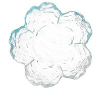 Cabilock Gradient Blue Glass Dappen Dish for Monomer Nail Supplies with Cherry Blossom Design Stable Brush Holder and Versatile Essential Oil Mixing Bowl for Manicure and Art Storage