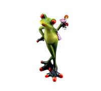 Cabilock Green Resin Frog Figurine Ornament Miniature Craft Decor | Windowsill and Car Placement, Cute Detailed Finish, Collectible Accent for Room Display
