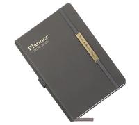 Cabilock Grey Planner Notebook for Men Weekly and Monthly Schedule Organizer Month Agenda Travel-friendly Paper Notepad for Daily Task Management and Journaling