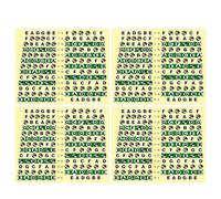 Cabilock Guitar Fretboard Stickers Pvc Material, Easy to Install and Remove 10pcs for Acoustic and Electric Guitar for Beginners Learning Chords and Scales