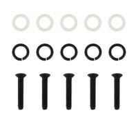 Cabilock Guitar Tuner Screw Washers Tuning Peg Screws Guitar Gasket Portable Tuner Spacer for Electric Parts Replaceable Tuning Peg Gasket Professional Washer Set Accessory