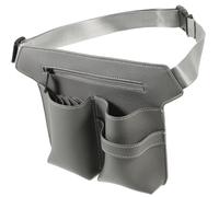 Cabilock Hair Stylist Scissors Bag with Belt, Grey Hairdressing Pouch for Salon Tools Storage, Professional Hairdresser Waist Bag for Haircut Scissors and Accessories