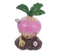 Cabilock Halloween Garden Decoration Resin Radish Zombie Statue Outdoor Courtyard Ornament Lifelike Vegetable Zombie Figurine Spooky Micro Landscape Halloween Decor