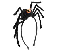 Cabilock Halloween Spider Headband Lightweight Plush Hair Accessory with Creative Spider Design for DIY Hair Decoration and Photos with Families and Friends in Orange