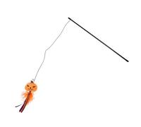 Cabilock Halloween Themed Cat Teaser Wand for Cats Lightweight Plastic Bite-resistant with Creative Shape Design for Playing Together and Bonding