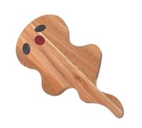 Cabilock Halloween Wooden Cutting Board Ghost Design Chopping Board Multipurpose Kitchen Tray for Food Prep Serving Appetizers Hardwood Festive Party Decor