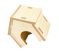 Cabilock Hamster Wooden House Hamster Sleeping House Comfortable Nest Workmanship Wood Indoor Use Suitable for Chinchilla Who Have A Small Pet