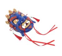 Cabilock Hand-carved Painted Tibetan Opera Party Mask with High Realism Style Unique Nepali Design in Blue Resin Comfortable to Wear for Festival Gatherings and Traditional Opera Cosplay