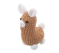 Cabilock Hand Knitted Alpaca Pendant Soft Lightweight Crochet Alpaca Charm for Backpack Keychain Bag Car Rearview Mirror Decorative Ornament