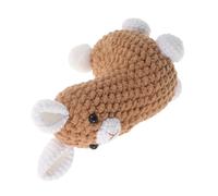Cabilock Handcrafted Soft Crochet Alpaca Pendant Keychain Knitted Alpaca Doll Charm for Bag Backpack Car Rearview Mirror Yarn Ornament for Daily Use and DIY Crafts