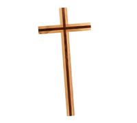 Cabilock Handcrafted Wooden Cross Wall Hanging Solid Wood Pendant Catholic Crucifix for Home Weddings Party Multi-Purpose Decoration