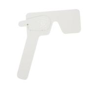 Cabilock Handheld Eye Occluder Plastic Single Eye Cover Patch for Adults Smooth-edged Vision Test Tool Suitable for Clinical and Home Use