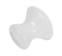 Cabilock Handheld Massager Scraping Device Lightweight Natural Jade Guasha Facial Tools Mushroom Shape Smooth Design Glass for Hands and Arms Office on The Road Skincare Tool