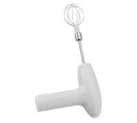 Cabilock Handheld Milk Frother Electric Whisk for Coffee with Powerful Mixing and Multifunctional Design, USB Rechargeable Mini Milk Frother in White Abs and Stainless Steel for Latte
