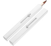 Cabilock Handles Portable Bristles Fiber with Plastic and Artificial for 2pcs Lipstick Applicator Brushes, Minimalist Style Balm Applicators Precise Application Lip Makeup