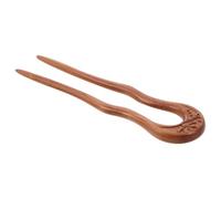 Cabilock Handmade Carved Wooden Hair Sticks U Shaped Vintage Hair Pins for Women Long Thick Updo Accessories Inspired by Chinese Tradition