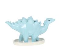 Cabilock Handmade Ceramic Succulent Flower Pots Dinosaur Blue Stegosaurus Planter Tray for Indoor Home Decor
