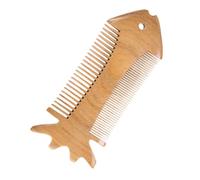 Cabilock Handmade Double-sided Natural Sandalwood Comb Anti-static Wide and Fine Tooth for Scalp Massage Hair Detangling Curly and Wavy Hair Care