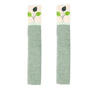 Cabilock Handmade Fabric Refrigerator Handle Covers for Double Door Fridge, Protective Appliance Handle Wrap Cloth Delicate Decoration, Suitable for Kitchen Appliance Use