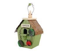 Cabilock Handmade Wooden Bird Nest Nest Box for Garden Robin Bird House Outdoor Hanging House