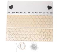 Cabilock Handmade Wooden Hanging Calendar Decor Stable Wall Calendar with Classic Pendant Design Perpetual Year Planner for Home Organization and Daily Life Tracking