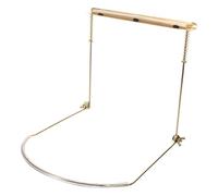 Cabilock Harmonica Holder Harmonica Neck Holder Mouth Organ Stand Metal Neck-hanging Design Easy to Install Golden Rack Practice Sessions and Live Performances
