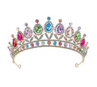 Cabilock Headband Halloween for Cosplay for Photography and Use Sessions Crystal Crown Lightweight Comfort Glass Alloy Accessories with Versatile Wedding Bride Women Hair