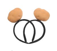 Cabilock Headbands Quirky and Whimsical Potato Shaped 2pcs for Hair Accessories Made of Polyester and Plastic, Fun Novelty Present for Costume Party and Casual Days for Girls and Adults