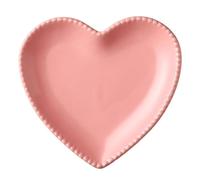 Cabilock Heart Shaped Ceramic Plate, Dessert Fruit Snack Serving Tray, Fruit Salad Bowl Decorative Dinnerware for Home Kitchen Table Decoration