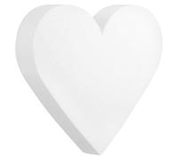 Cabilock Heart Shaped Foam Cake Dummy Cake Display Model 12x2.76' Polystyrene Realistic Craft Dummy Consistent Shape Romantic Design for Valentine’s Day Home Baking
